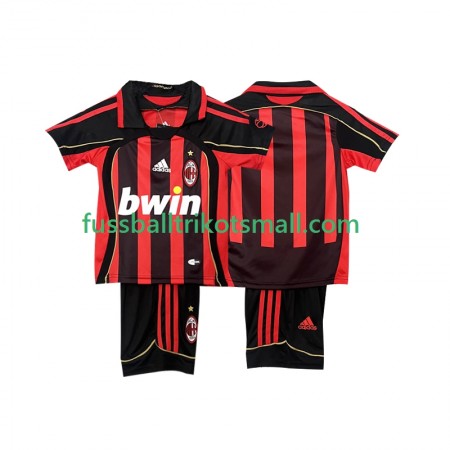 Fußballtrikots AC Mailand 2006 2007 Retro Kinder Kurzarm Heimtrikotsatz kaufen